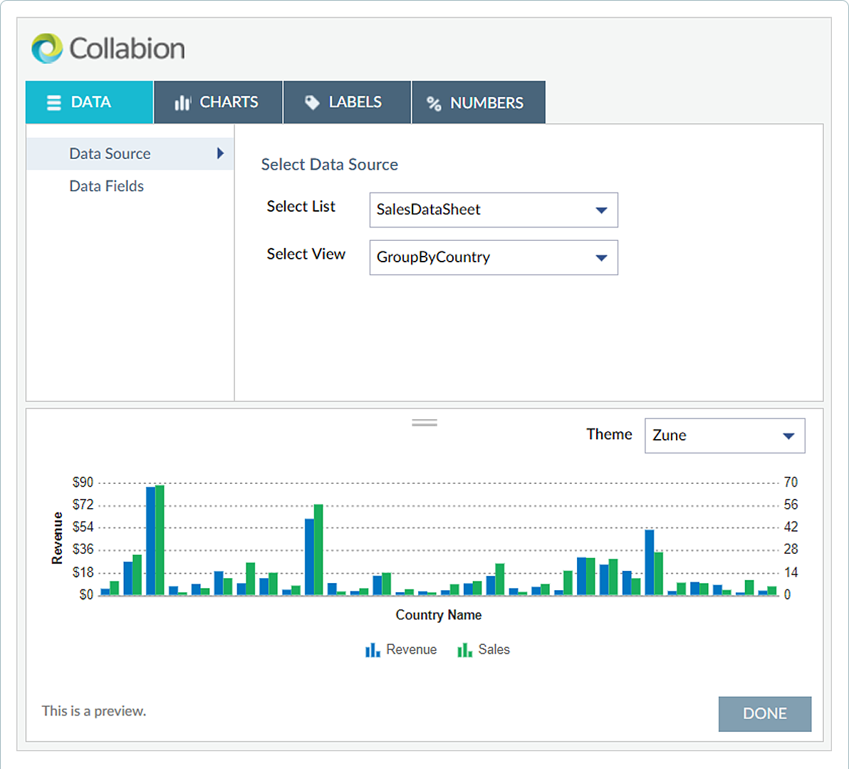 create charts and graphs in sharepoint online office 365 charts online